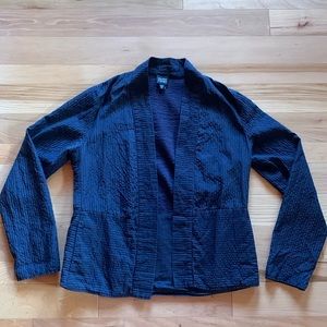 Eileen Fisher Navy silk blazer